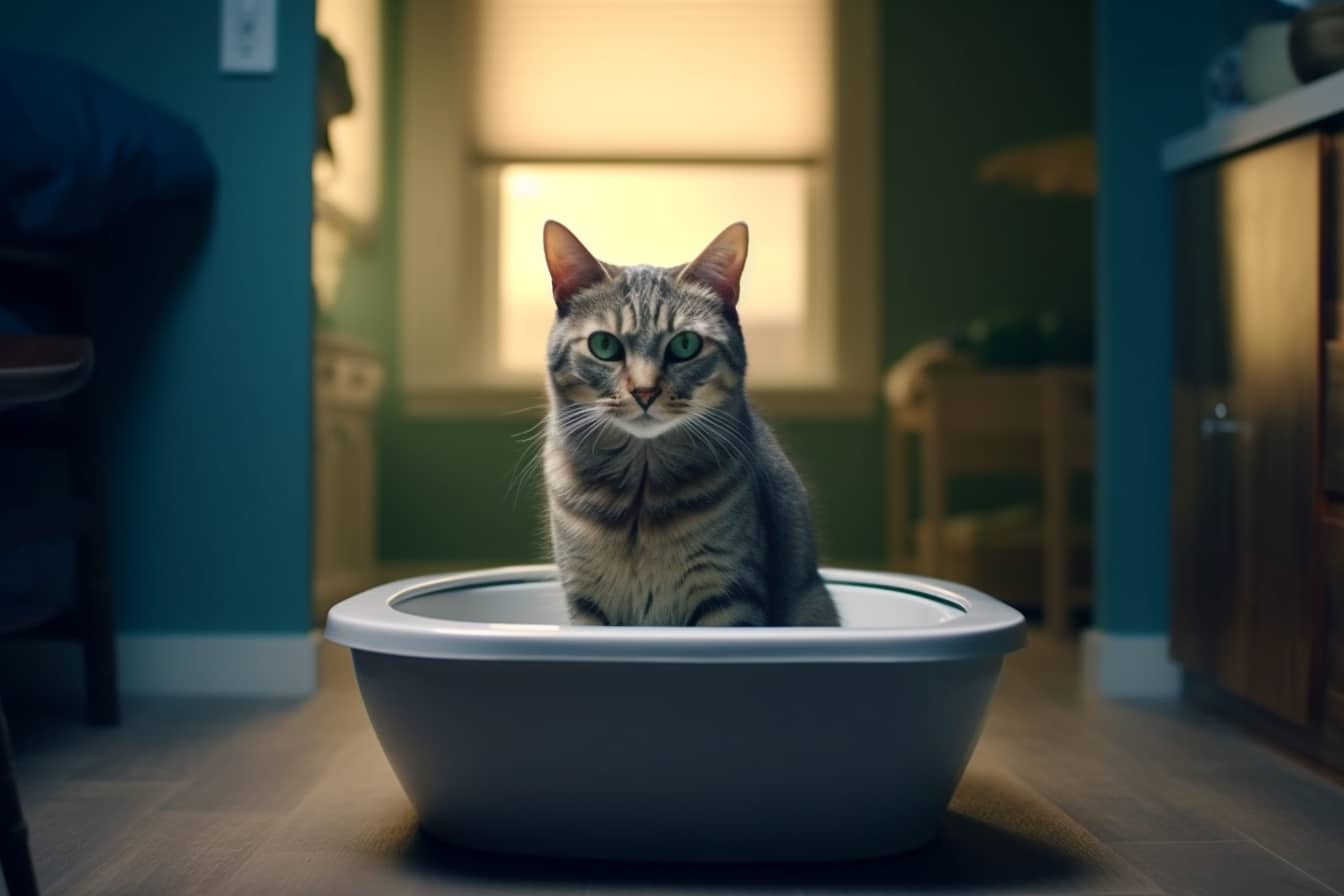 Litière XXL ovale à rebords : Le choix idéal pour vos grands chats